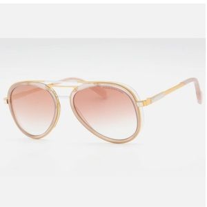 Cutler & Gross Pink and Gold Sunglasses